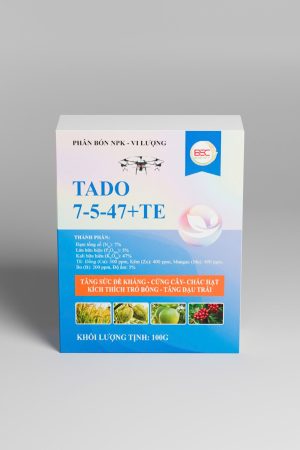 BSC TADO 7-5-47+TE - TĂNG SỨC ĐỀ KHÁNG - CỨNG CÂY - CHẮC HẠT - KÍCH THÍCH TRỔ BÔNG - TĂNG ĐẬU TRÁI